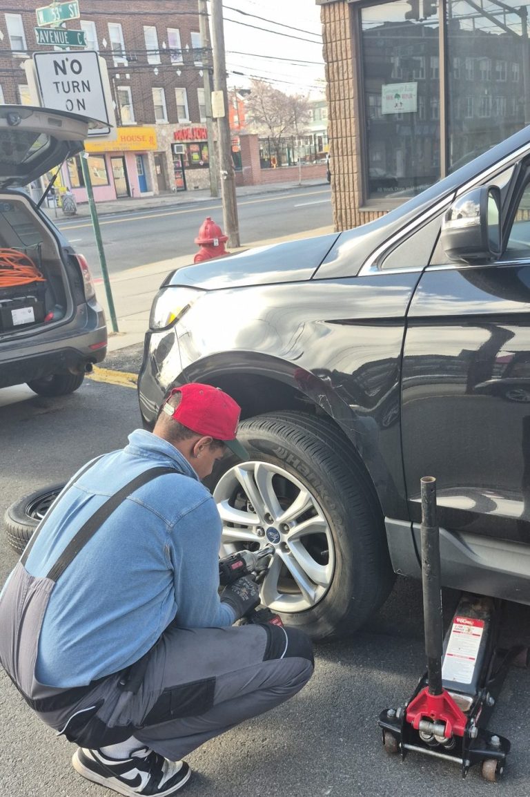 tire change in Bayonne NJ,  53 st. 