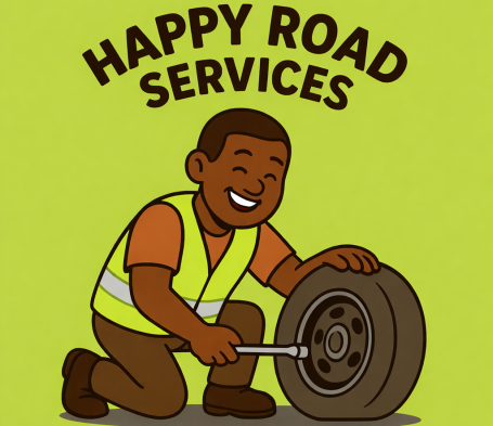 Happy Road Services Logo a Roadside assistance company in Hudson county NJ