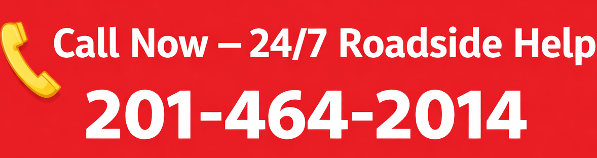 24/7 roadside assistance in jersey city Nj - call happy road services at 201-464-2014