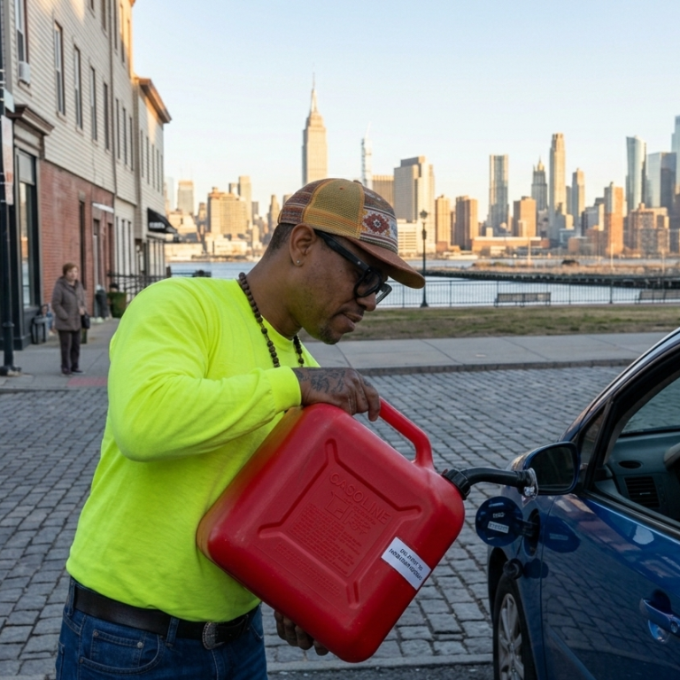 Happy road services emergency fuel delivery Bayonne NJ roadside