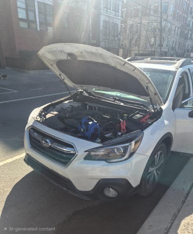 Jump start service in Hoboken NJ helping dead car battery roadside assistance