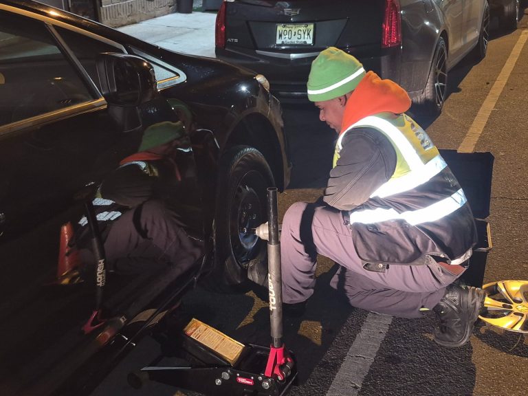 Flat Tire repair in Hudson county nj jersey city  